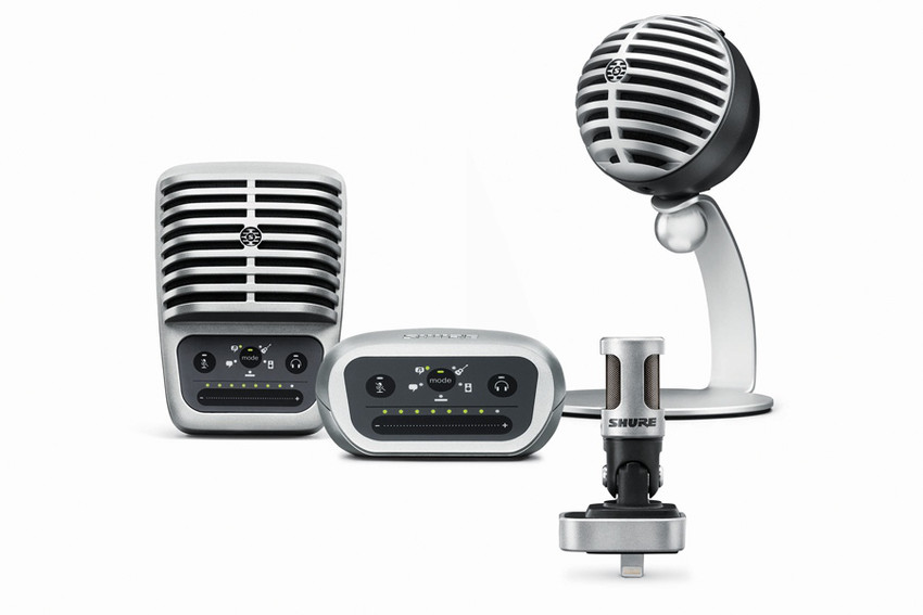 Shure veröffentlicht neue digitale Mikrofonserie MOTIV und dazugehörige iOS App