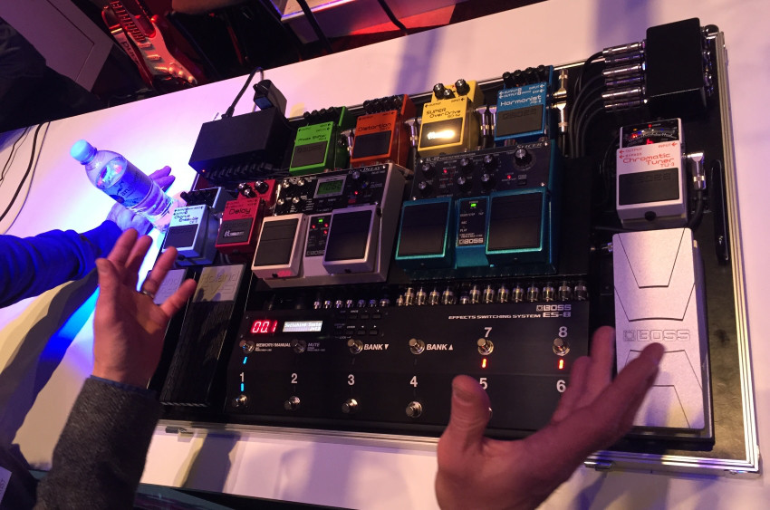NAMM 2015: BOSS zeigt neuen Bass-Verzerrer, Volume Pedals und das Effects Switching System ES-8